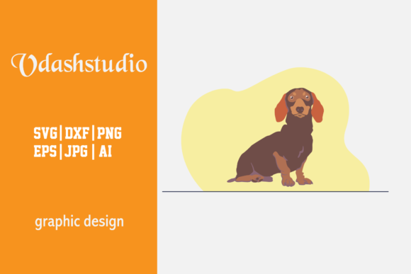 Cute Dog Vector - Dachshund