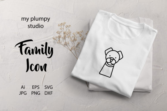 Family Icon Pet Dog Line Black – A Designer's Review