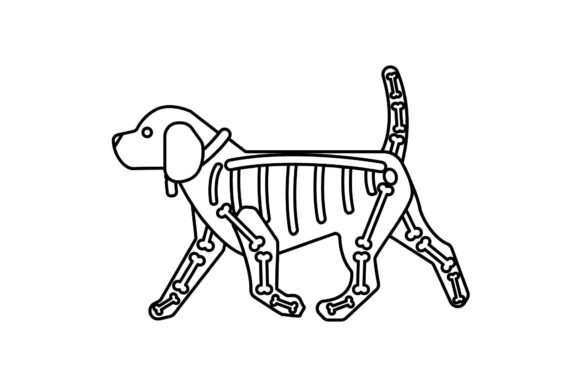 Halloween Dog Icon Outline – A Design for Real Projects